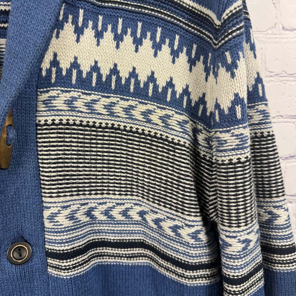 Retrofit Mens Sweater Cardigan Long Sleeve Button Front Grandpa Size XL - Picture 2 of 10